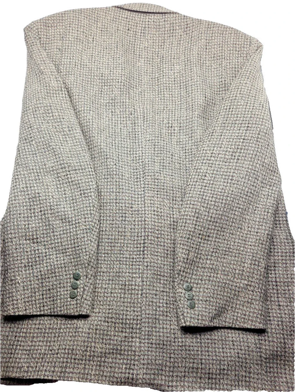 Vintage Halberstadt’s 100% Silk Sport Coat Mens 42R Gray Tan Blazer